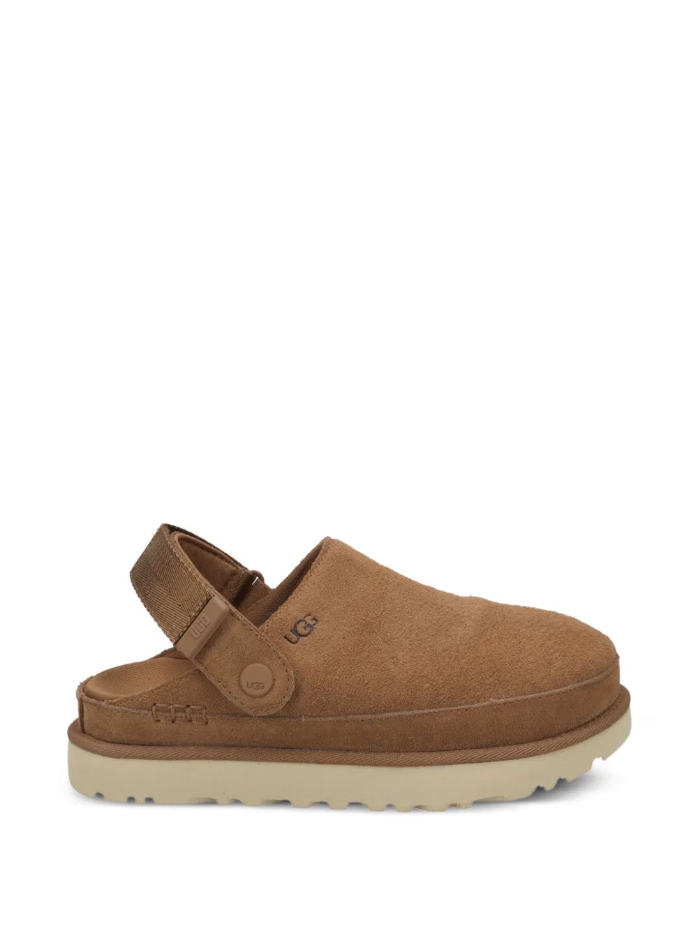 UGG Goldenstar suede clogs - Marrone