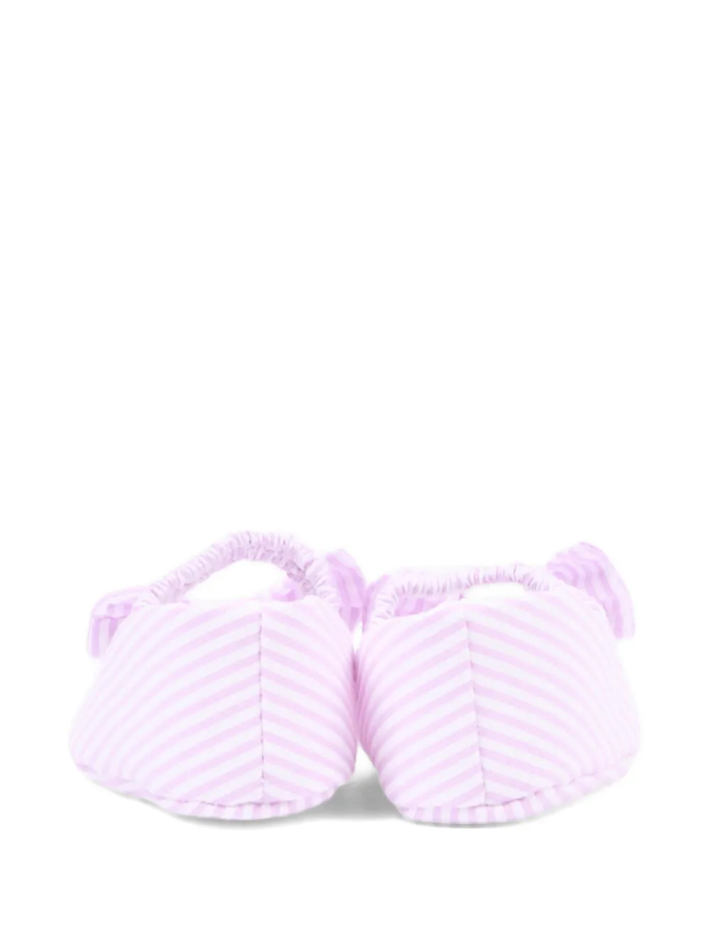 NANAN striped bow ballerinas Roze