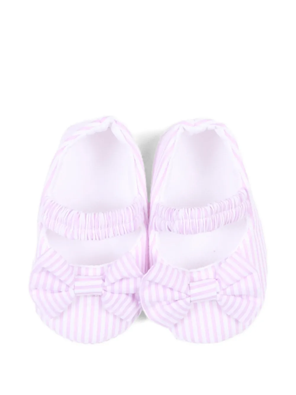 NANAN striped bow ballerinas Roze