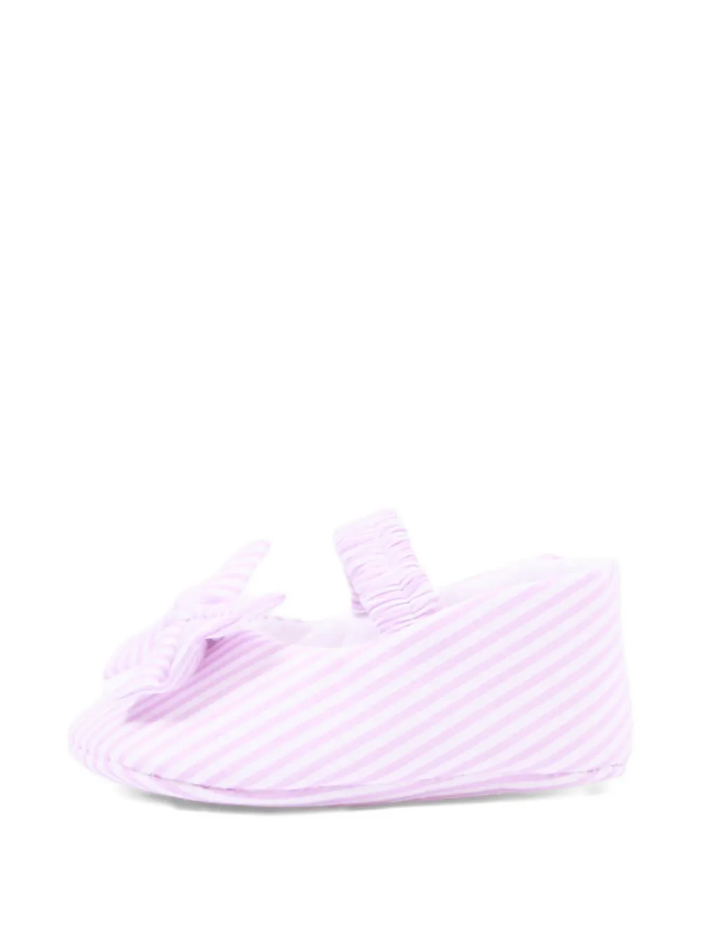 NANAN striped bow ballerinas Roze