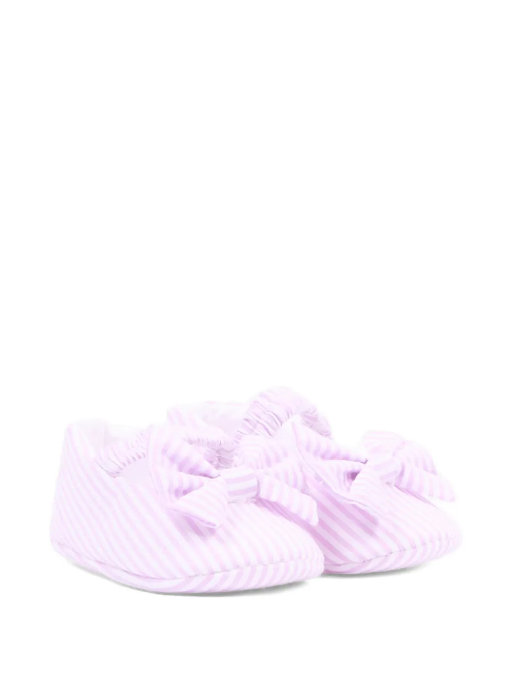 NANAN striped bow ballerinas - Rosa