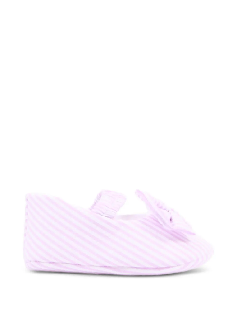 NANAN striped bow ballerinas - Rosa