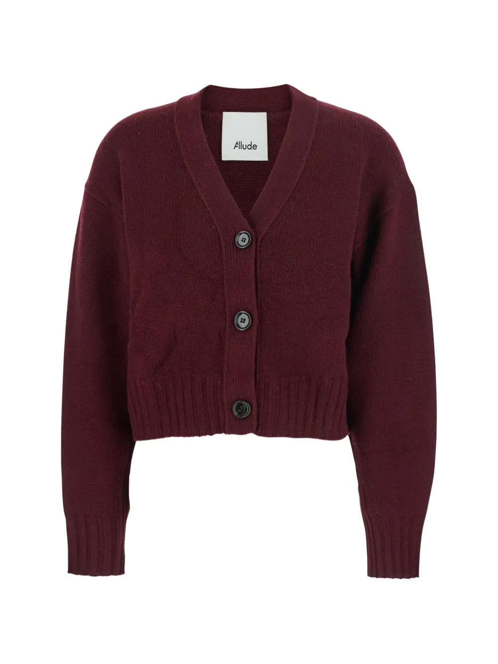 Allude button V-neck cardigan - Rot