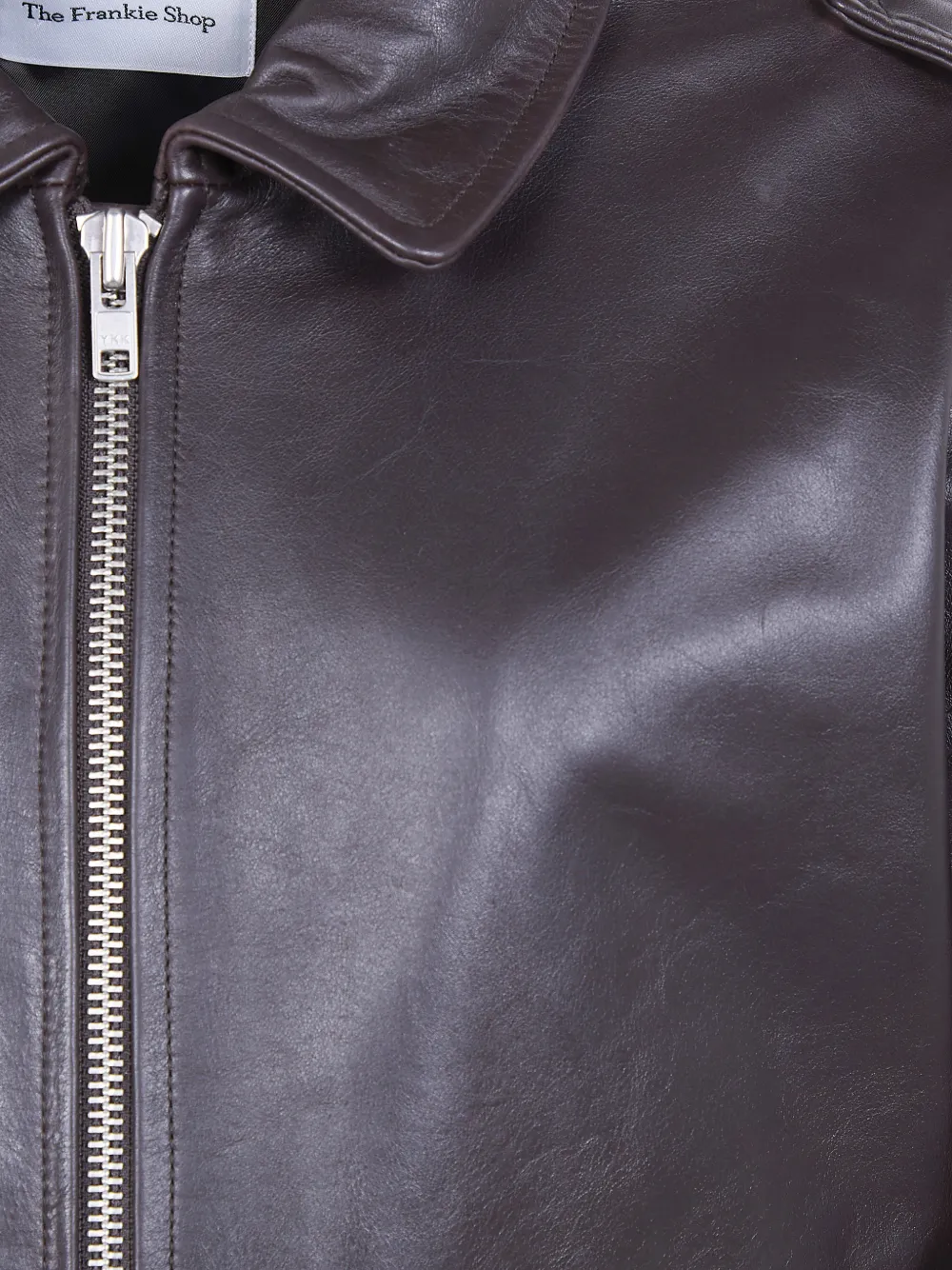 The Frankie Shop Viper leren jack Bruin