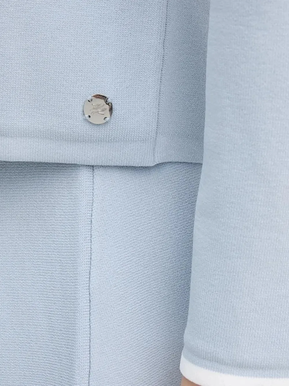 Karl Lagerfeld Vest met dubbele rij knopen Blauw