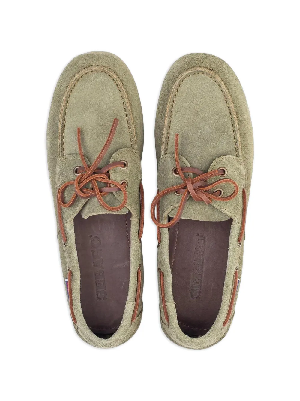 Sebago Owen loafers met veters Groen
