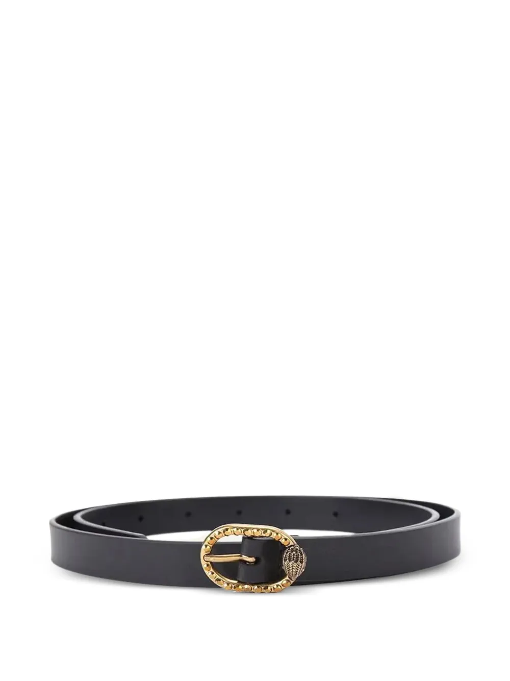 Kurt Geiger London Mayfair 18 crystal-embellished leather belt - Nero