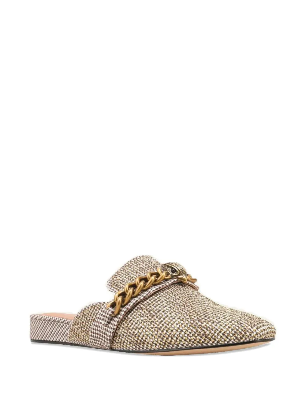 Kurt Geiger Chelsea muiltjes met kettingdetail Beige