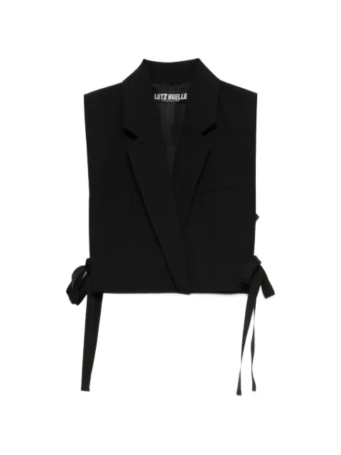 Lutz Huelle Section cropped side-tie top