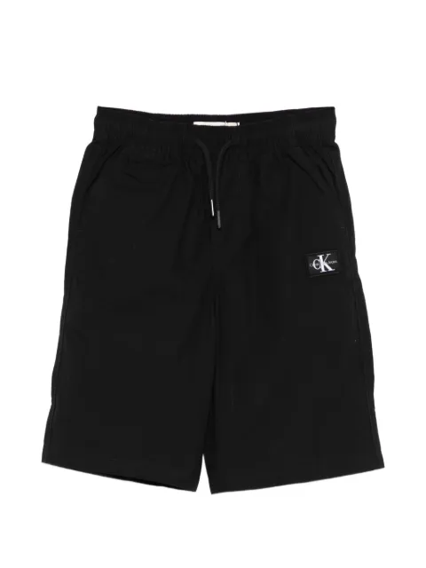 Calvin Klein Kids shorts con parche del logo y cordones en la pretina