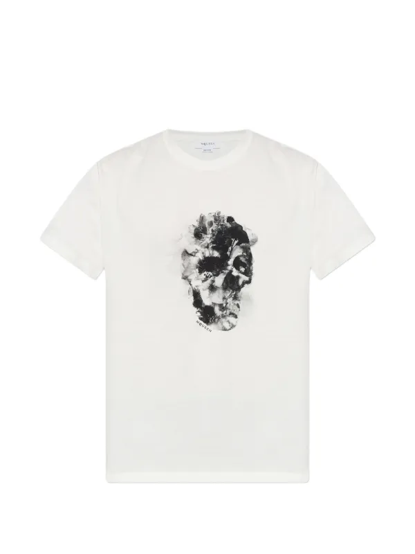 ALEXANDER McQUEENスカルプリント ホワイト Tシャツ 35208365_66871717_600.jpg