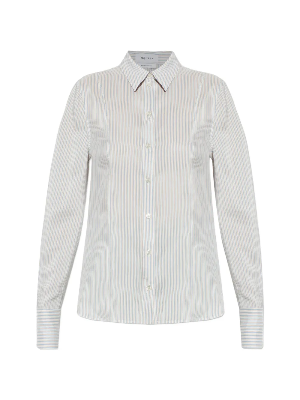 Alexander McQueen vertical-stripe shirt - Bianco