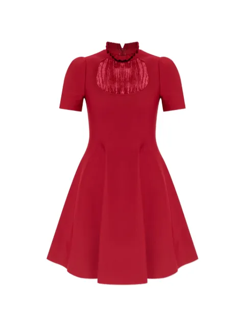 Alexander McQueen ruffled-neck mini dress