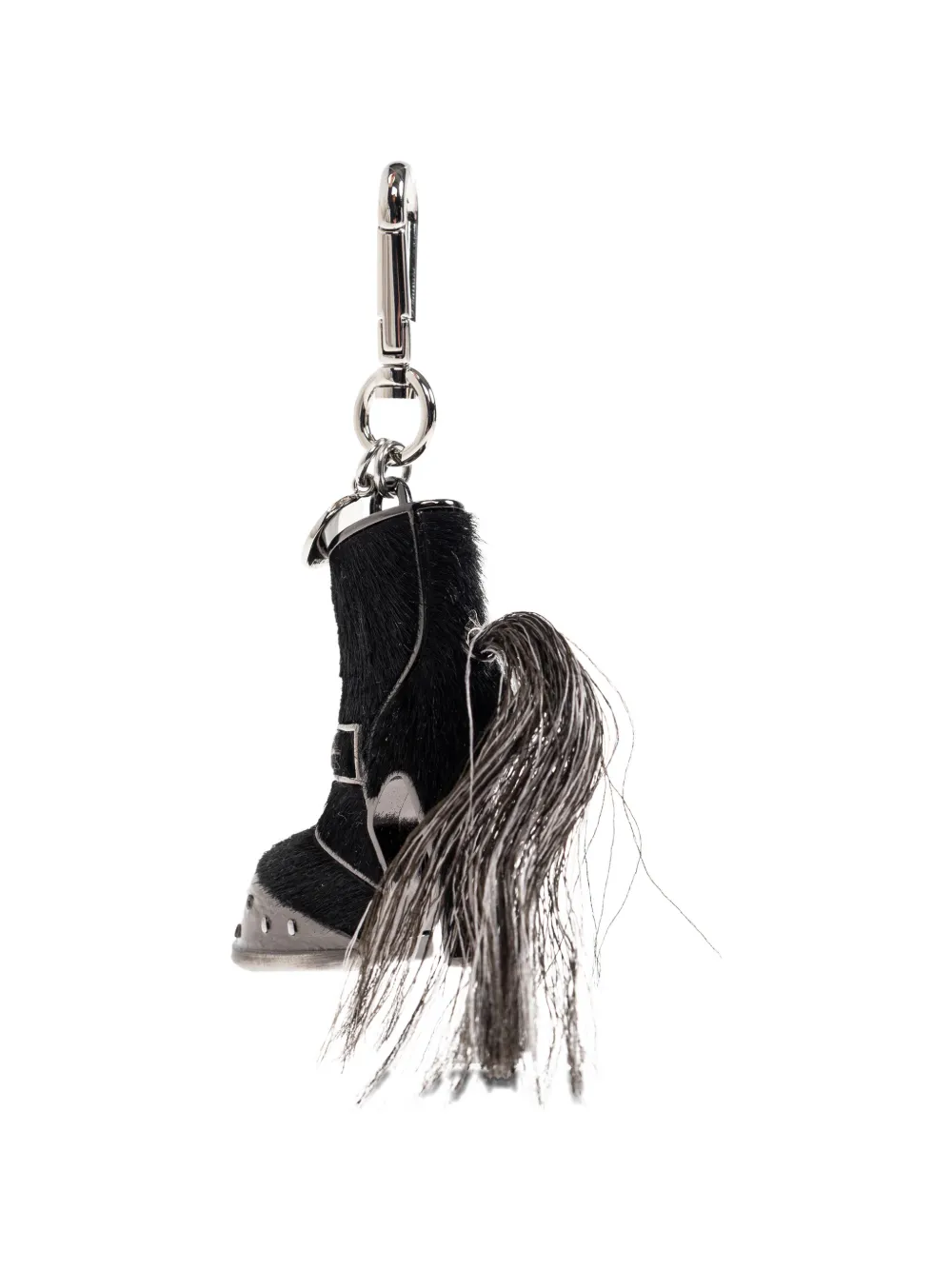 Alexander McQueen leather keyring - Schwarz