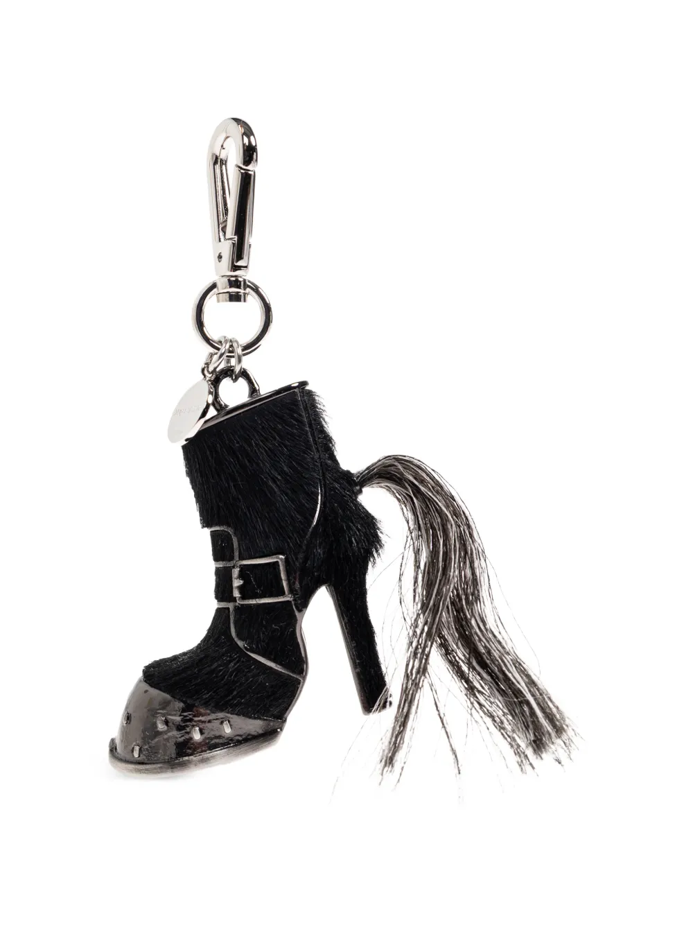 Alexander McQueen leather keyring - Nero