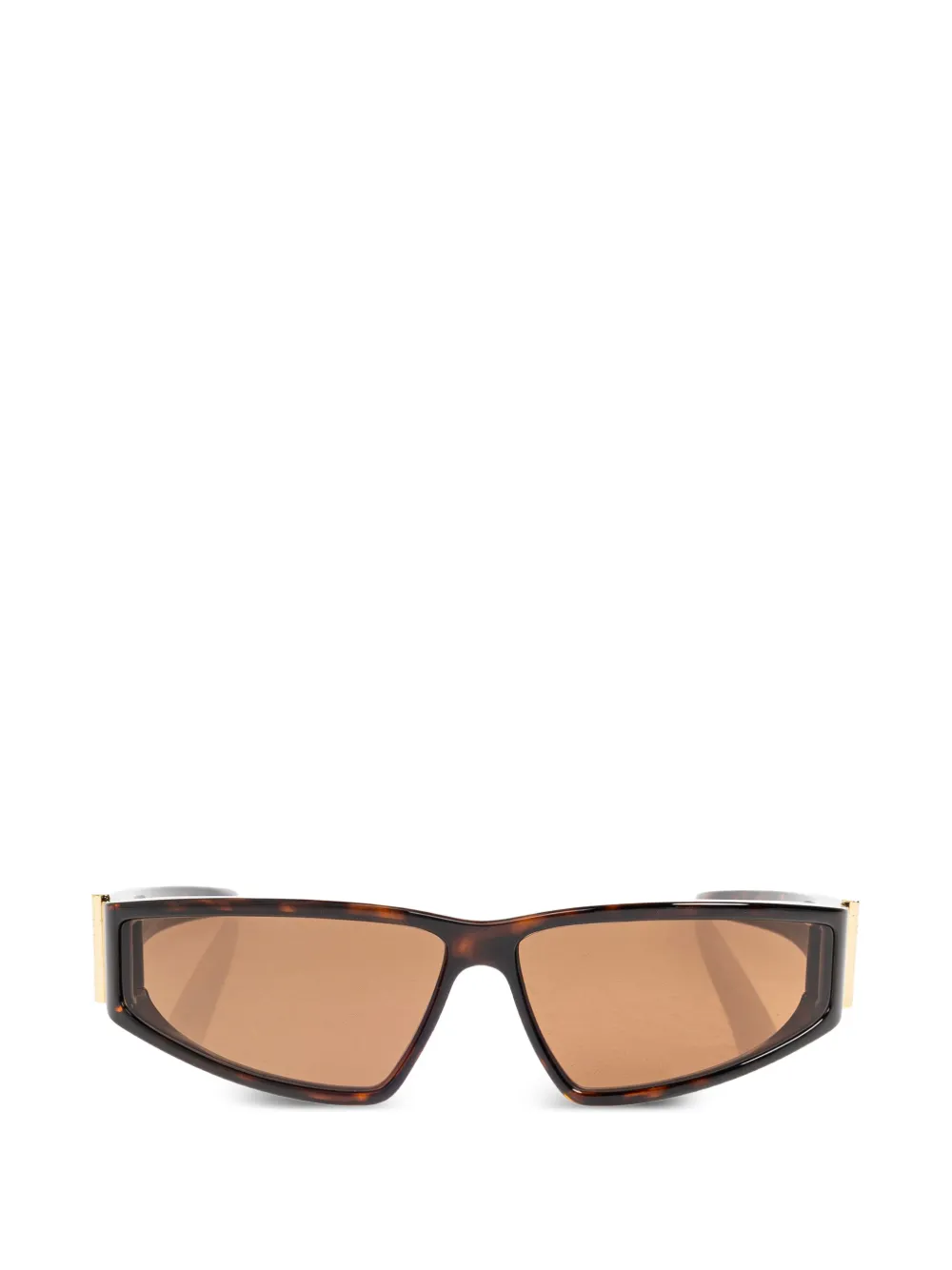 Alexander McQueen Eyewear geometric-frame sunglasses - Marrone