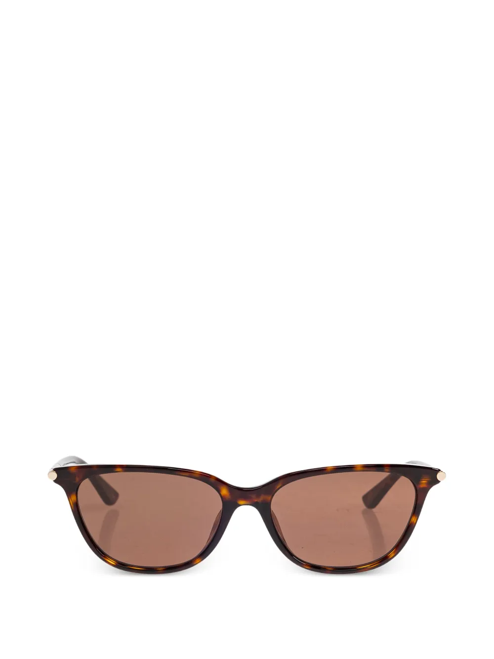 Alexander McQueen tortoiseshell cat-eye sunglasses - Marrone
