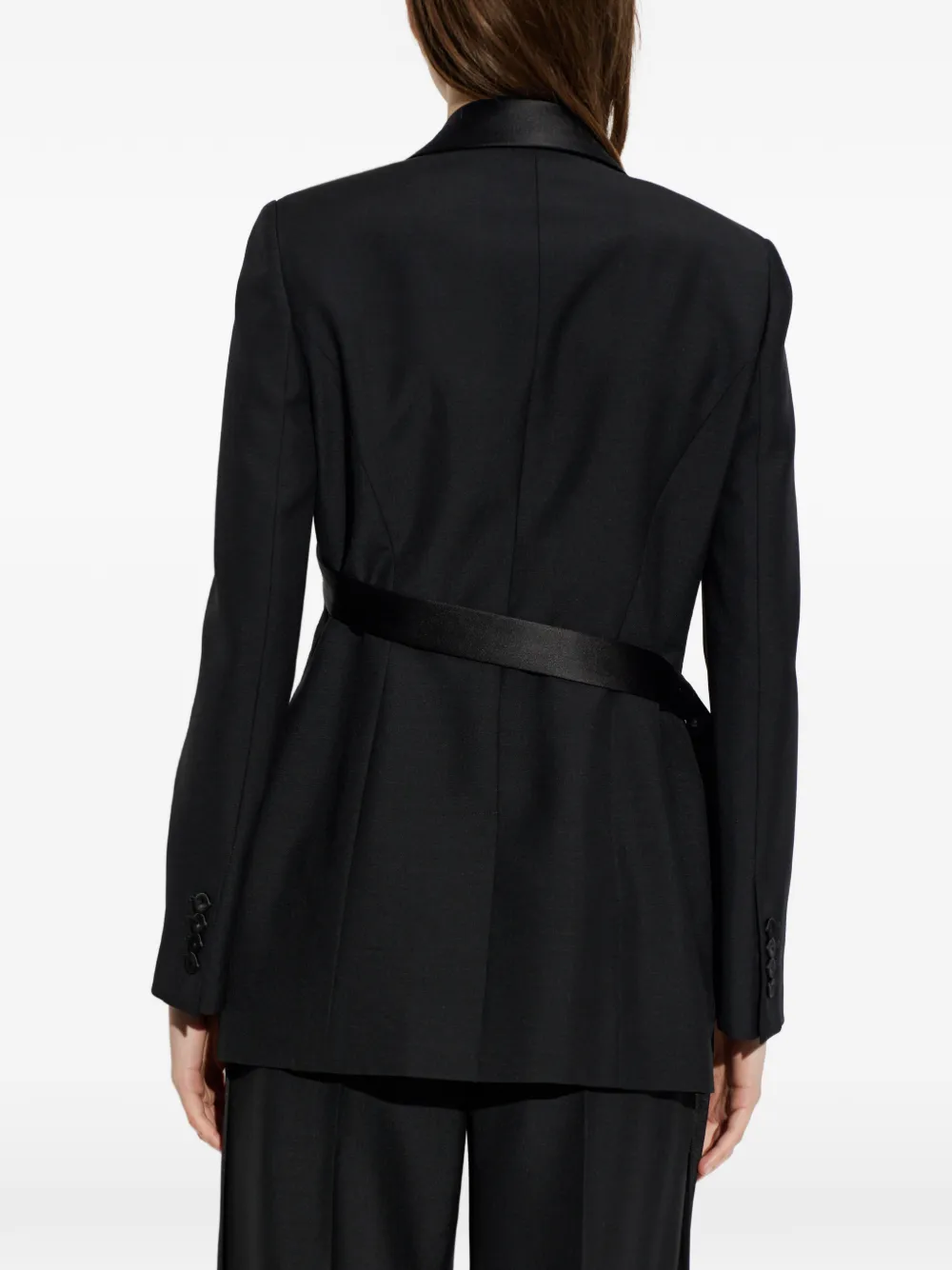 Alexander McQueen Blazer met dubbele rij knopen Zwart