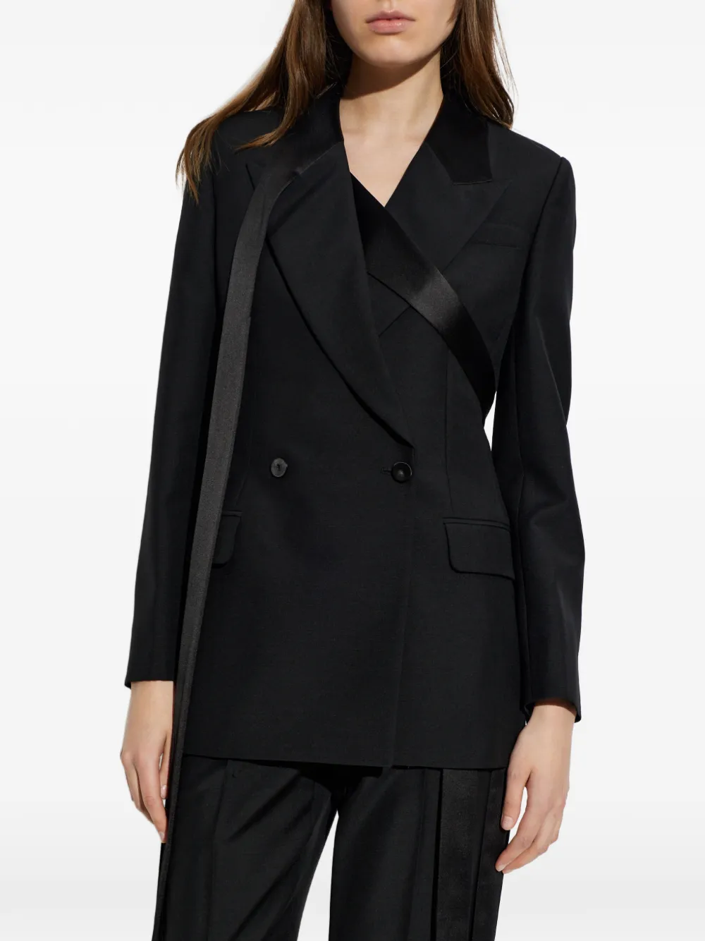 Alexander McQueen Blazer met dubbele rij knopen Zwart