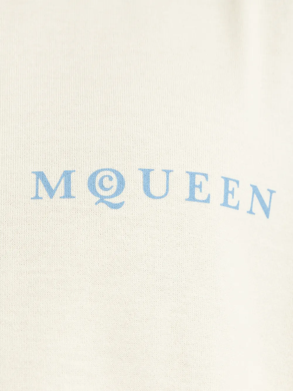 Alexander McQueen T-shirt met logoprint Beige