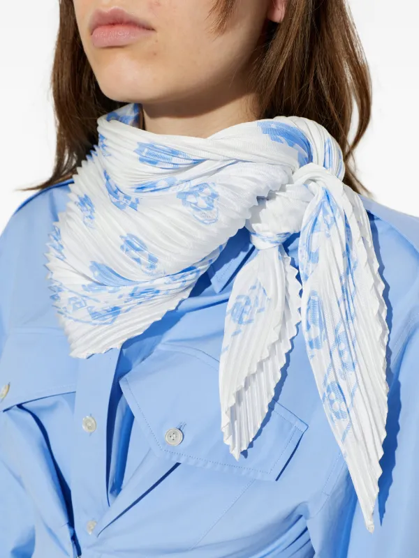 Alexander McQueen スカルプリント スカーフ | ホワイト | FARFETCH JP