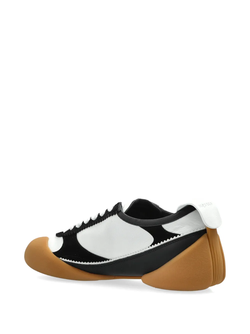 Alexander McQueen leather panelled sneakers Wit