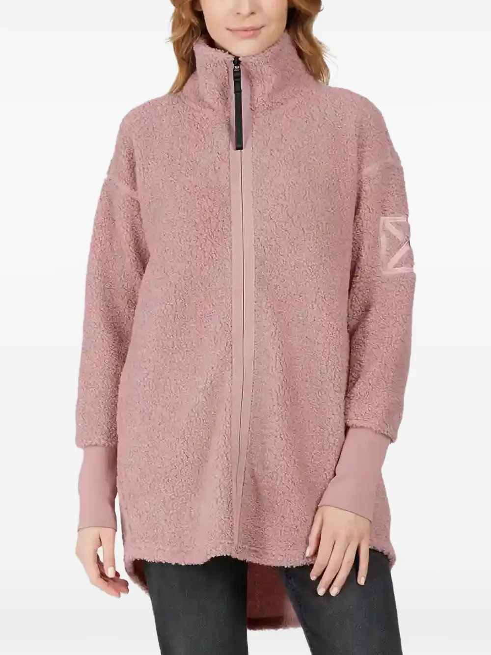 Didriksons Mella fleece-texture sweater - Rosa