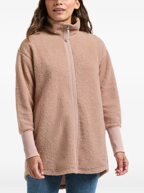 Didriksons Tola fleece-texture high-neck jacket