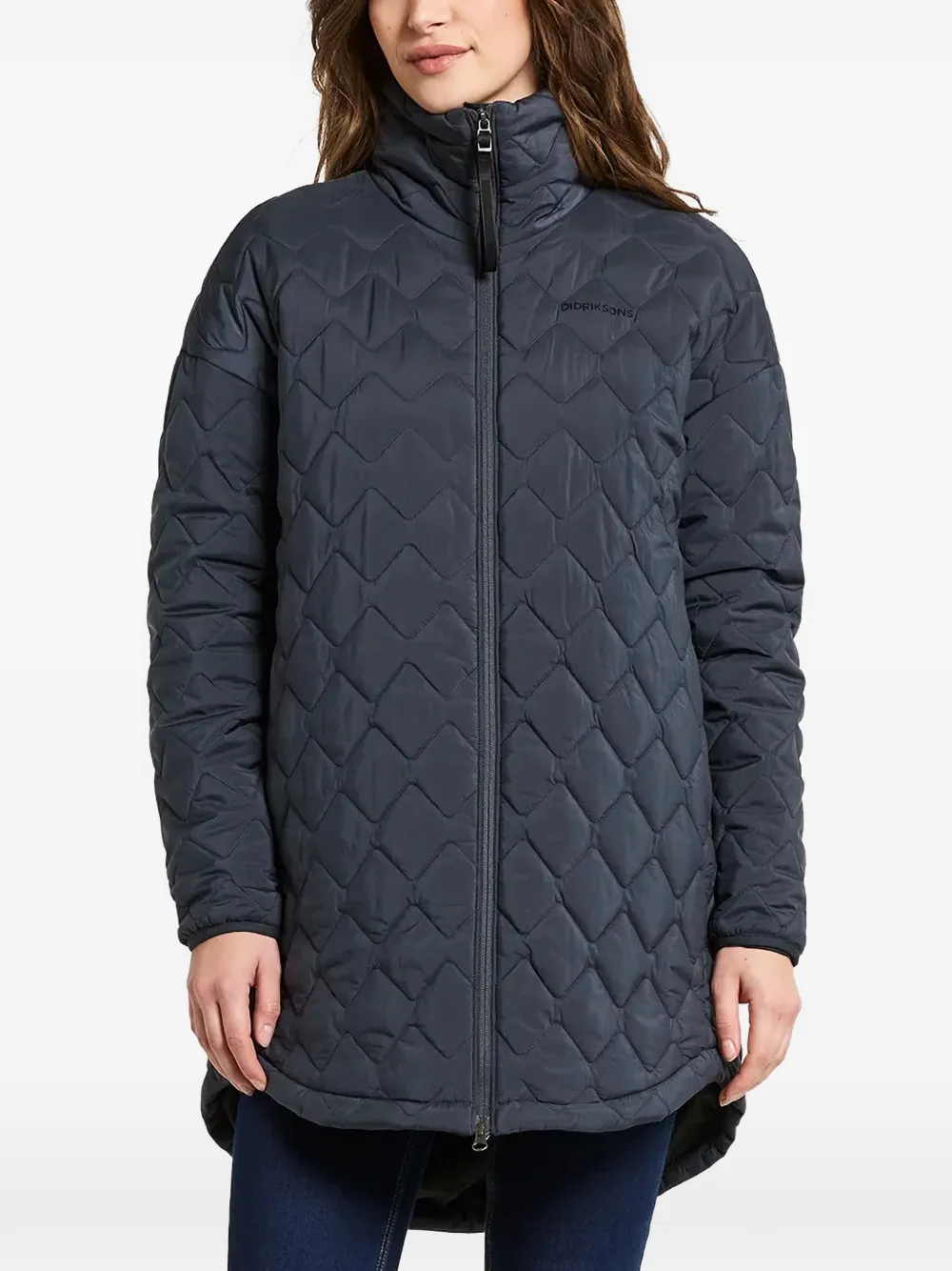 Didriksons Nima quilted high-neck jacket - Blue