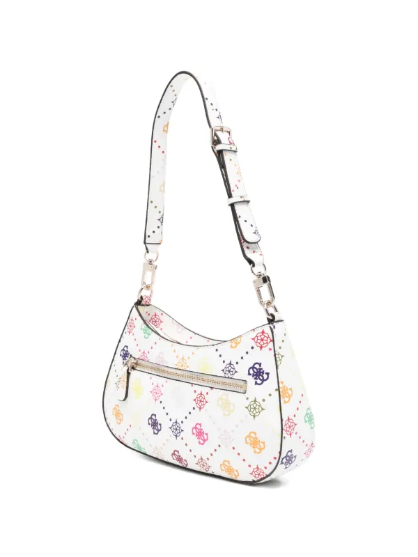 GUESS USA ロゴプレート ショルダーバッグ | ホワイト | FARFETCH JP
