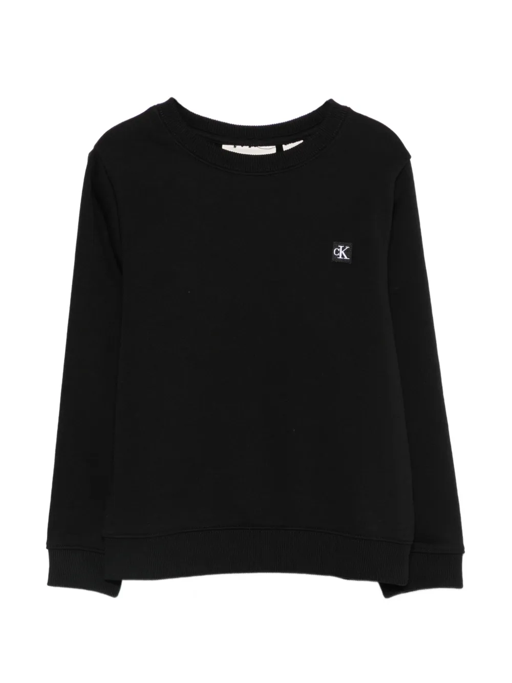 Calvin Klein Kids logo-patch sweatshirt - Nero