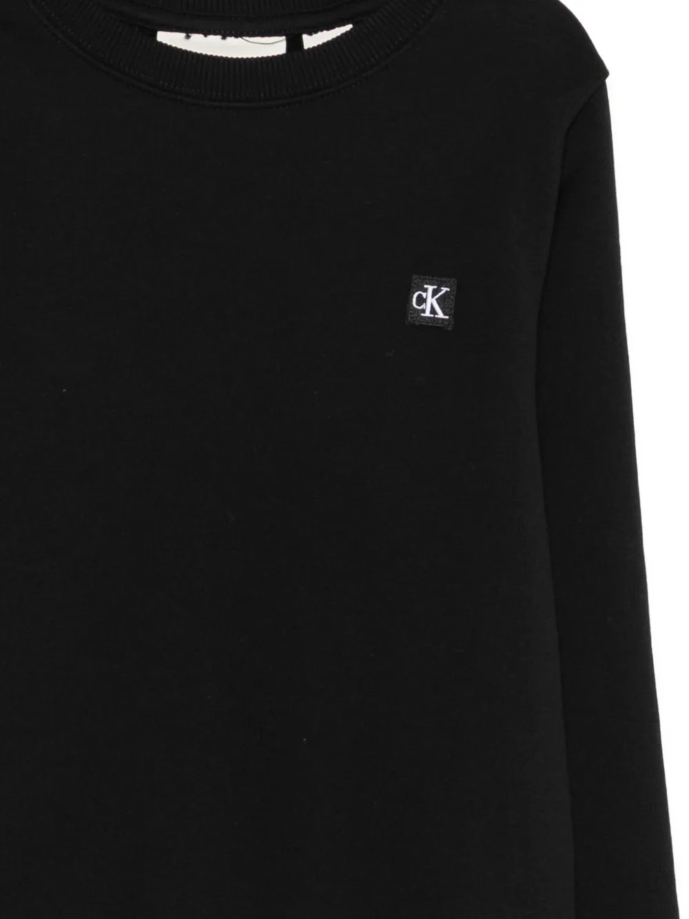 Calvin Klein Kids Sweater met logopatch Zwart