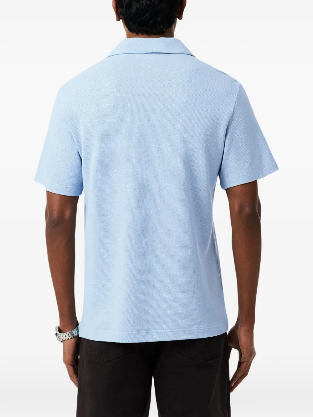 Lacoste T-shirt met geborduurd logo Blauw