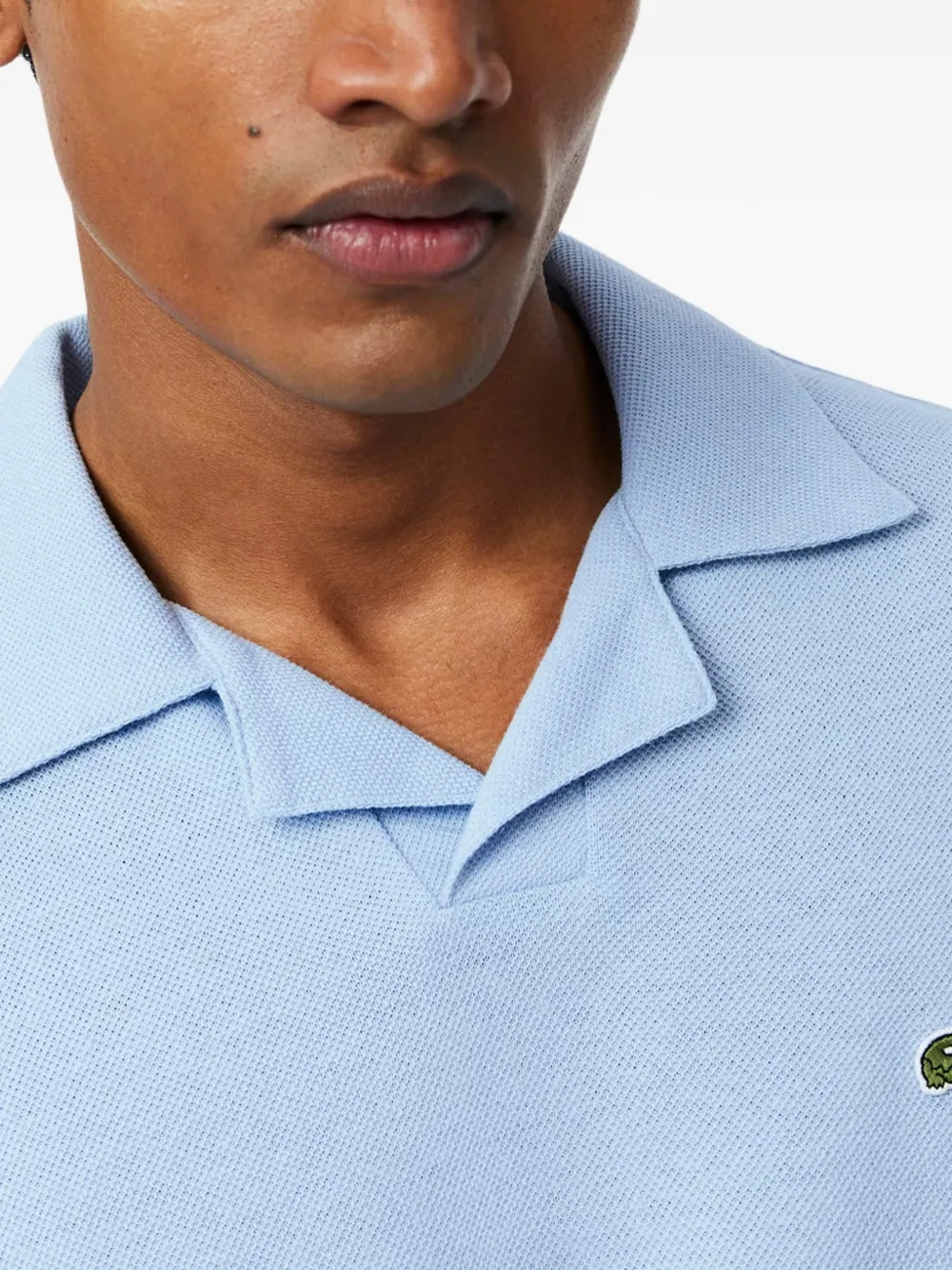 Lacoste T-shirt met geborduurd logo Blauw