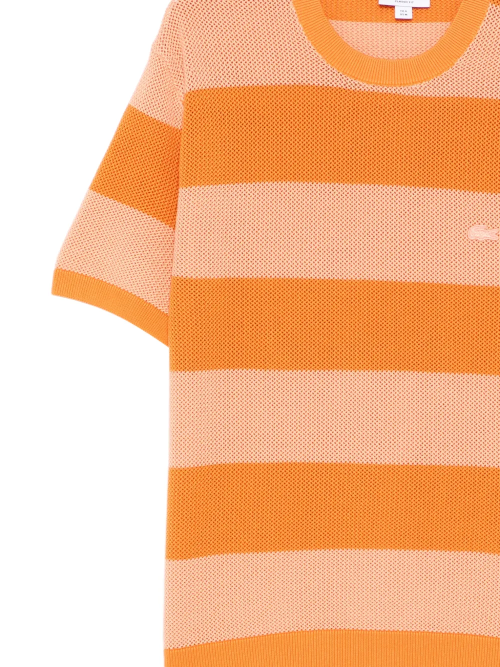 Lacoste Gestreept T-shirt Oranje