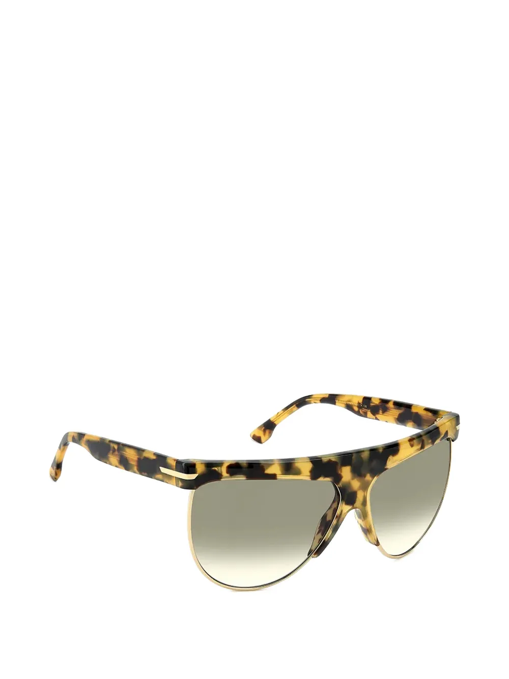 Victoria Beckham Eyewear Zonnebril met geometrisch montuur met schildpadschild design Bruin
