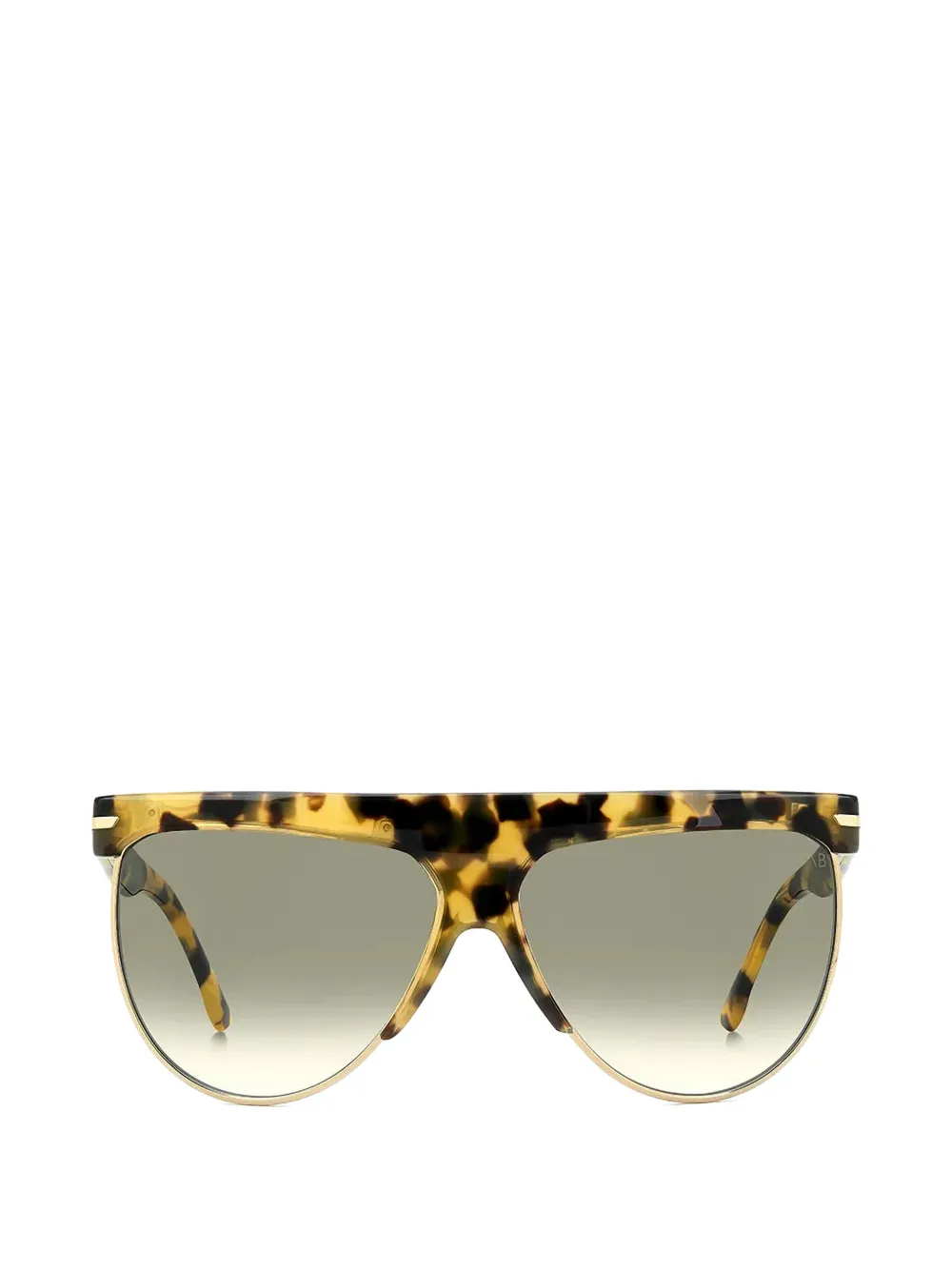 Victoria Beckham Eyewear tortoiseshell-effect geometric-frame sunglasses - Marrone