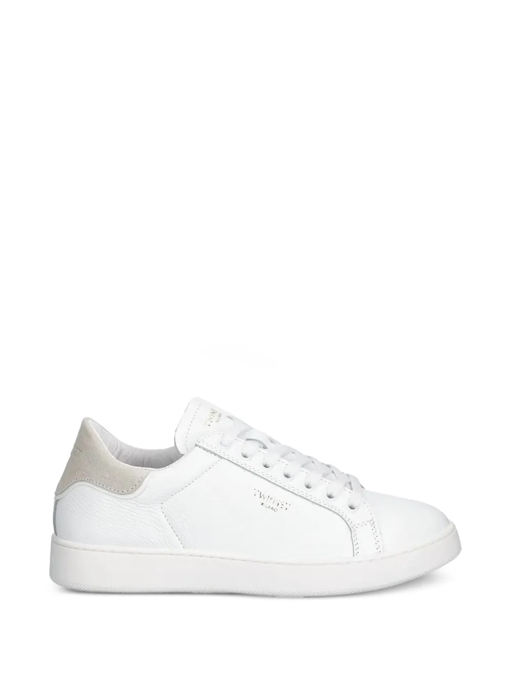 TWINSET Sneakers con inserti in pelle - Bianco