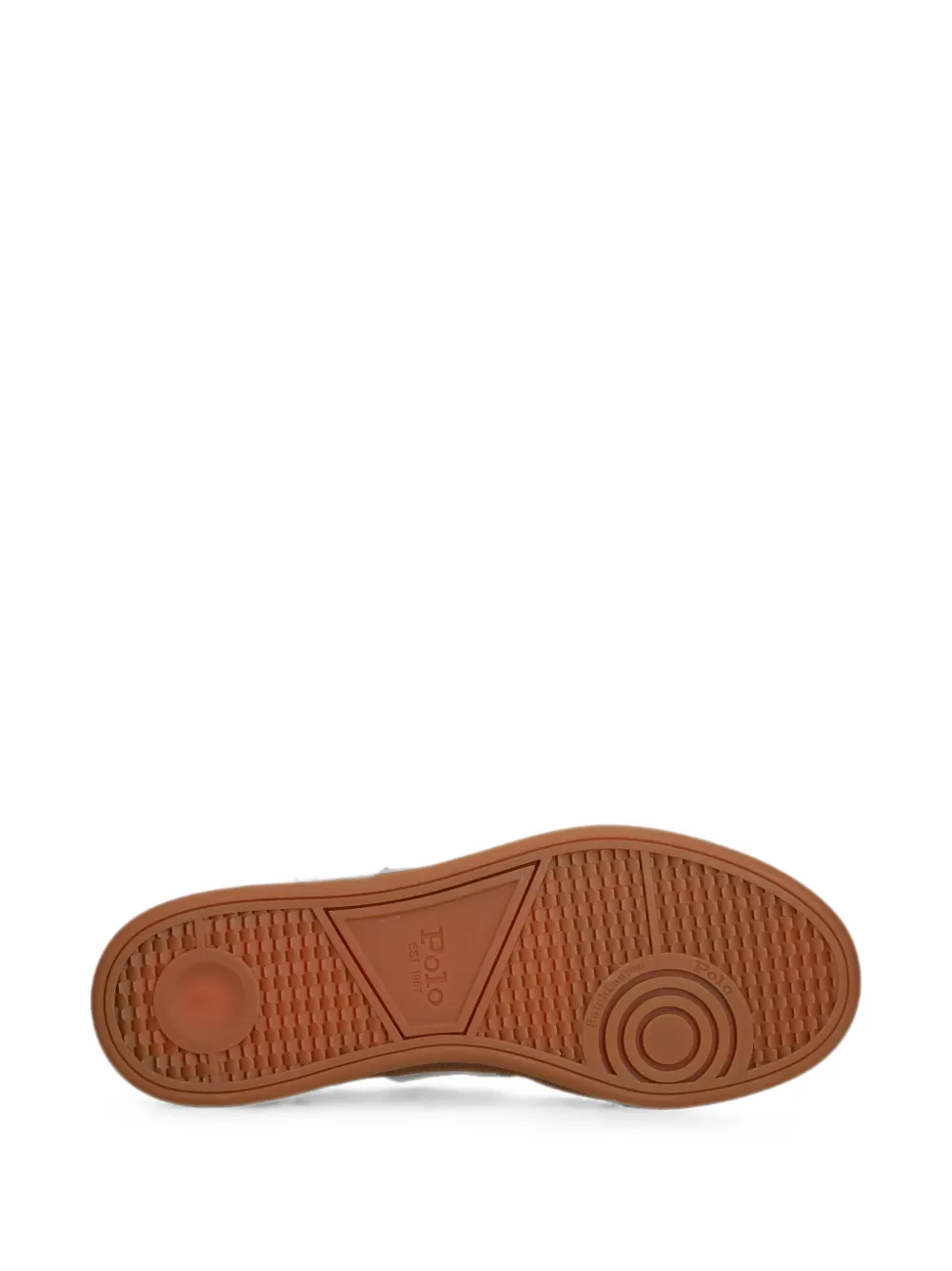 Polo Ralph Lauren panelled suede-trim sneakers Grijs