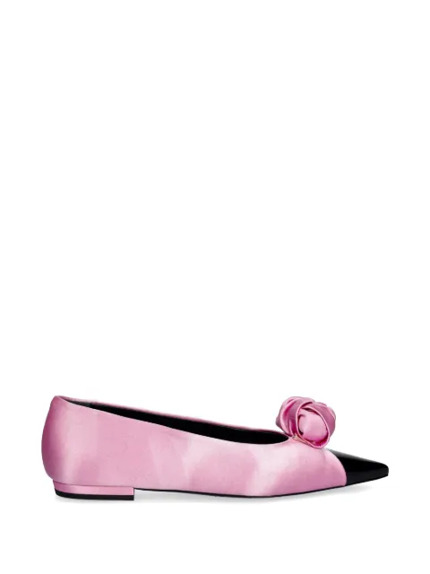 ROTATE BIRGER CHRISTENSEN rosette-detail pointed-toe ballet flats