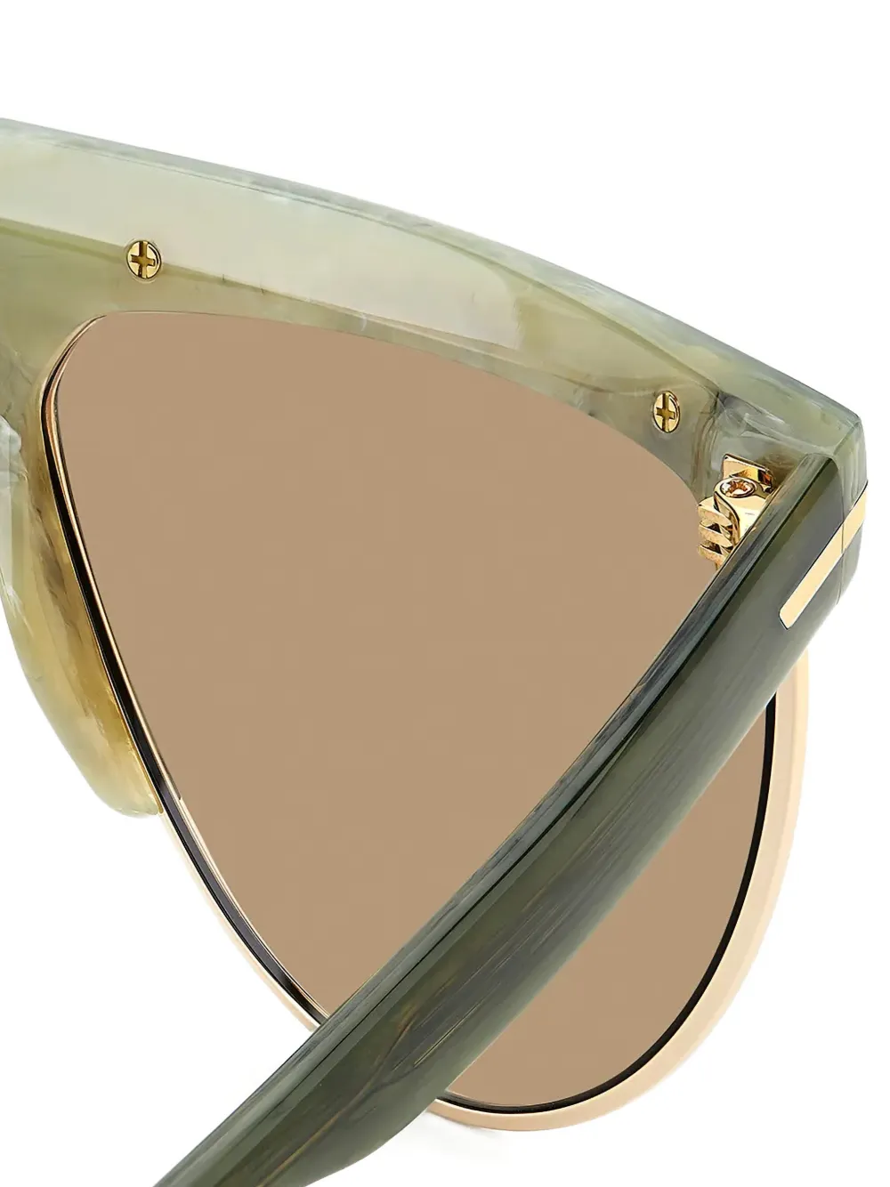 Victoria Beckham Eyewear Zonnebril met piloten montuur Groen