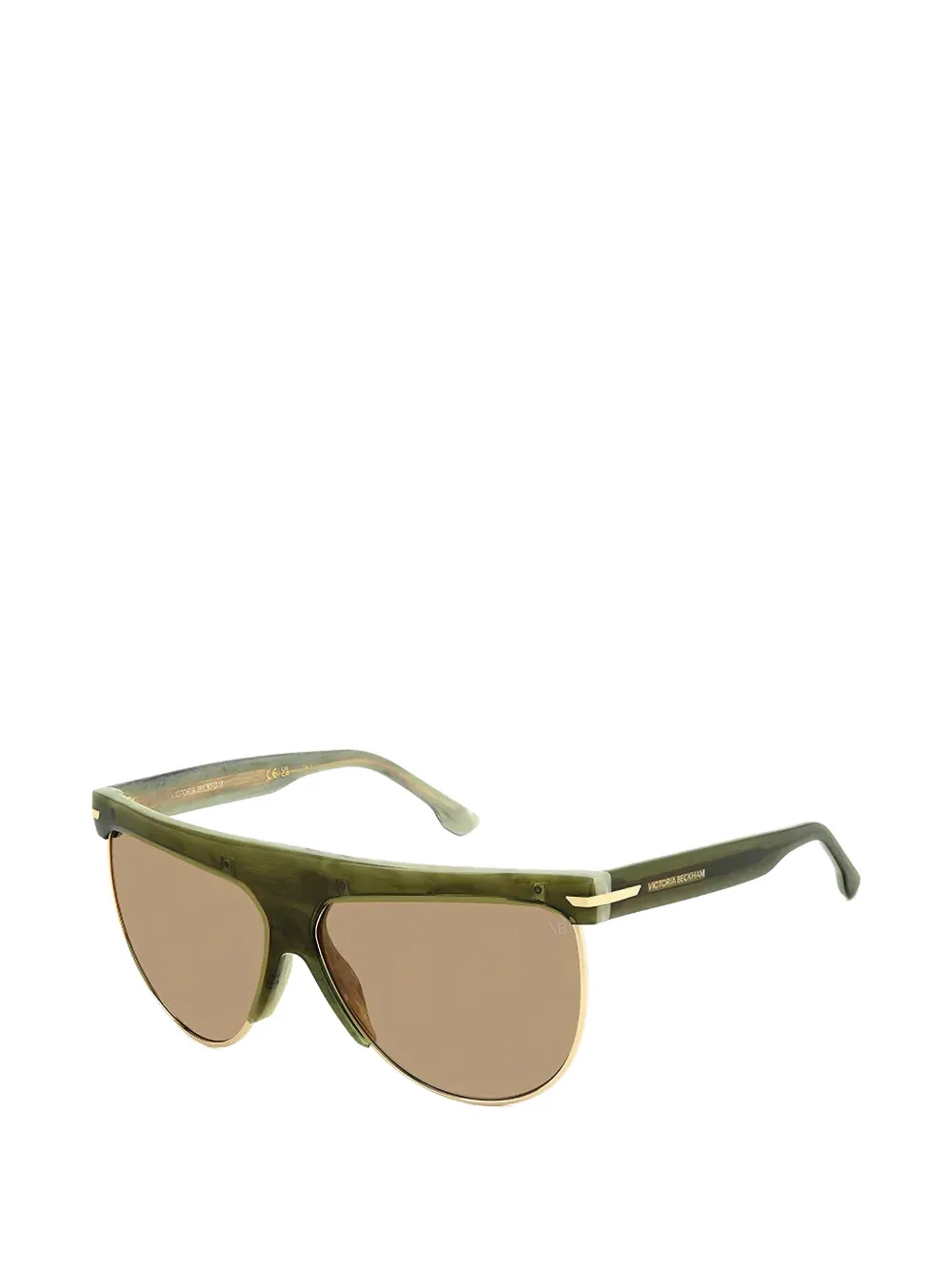 Victoria Beckham Eyewear Zonnebril met piloten montuur Groen