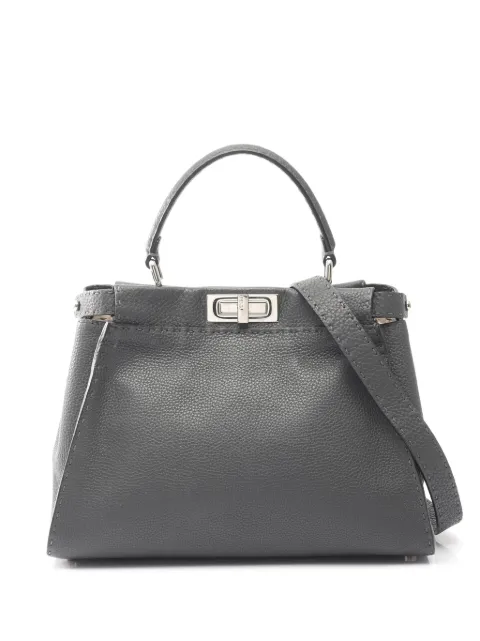 Fendi Pre-Owned 2010-2026 ミディアム レザー セレリア ピーカブー アイコニック サッチェルバッグ