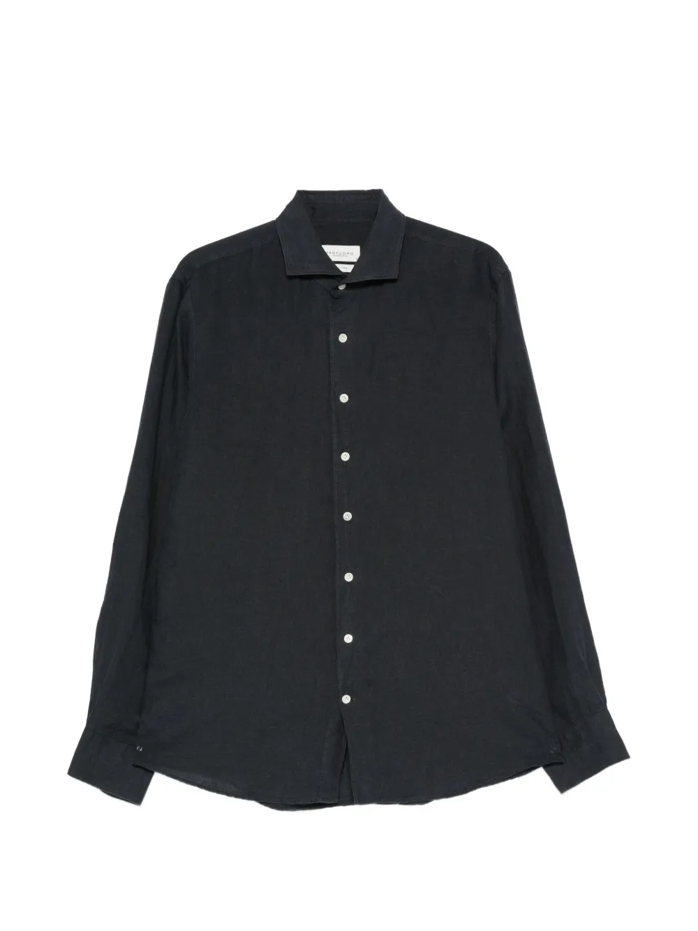 Profuomo long-sleeve spread-collar shirt - Blu