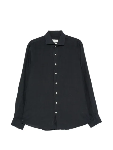 Profuomo long-sleeve spread-collar shirt