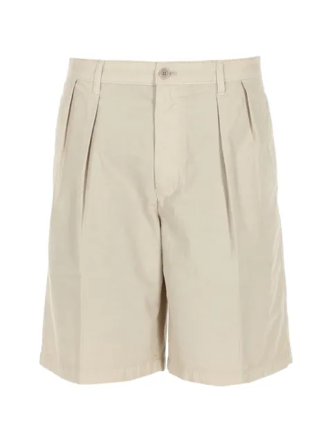 ASPESI pleated cotton shorts