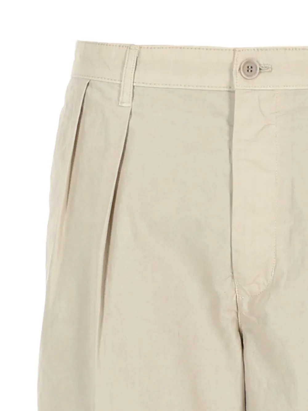 ASPESI Geplooide katoenen shorts Beige