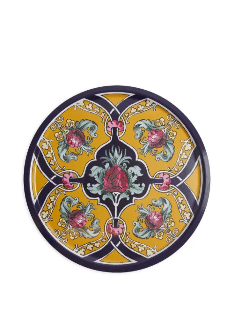 La DoubleJ large round printed tray