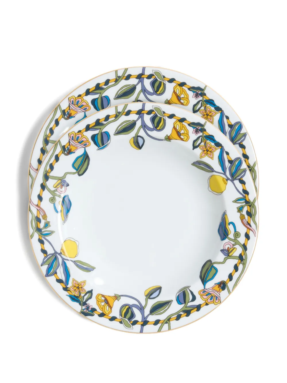 La Doublej Soup Plates Set Of 2 In Multi