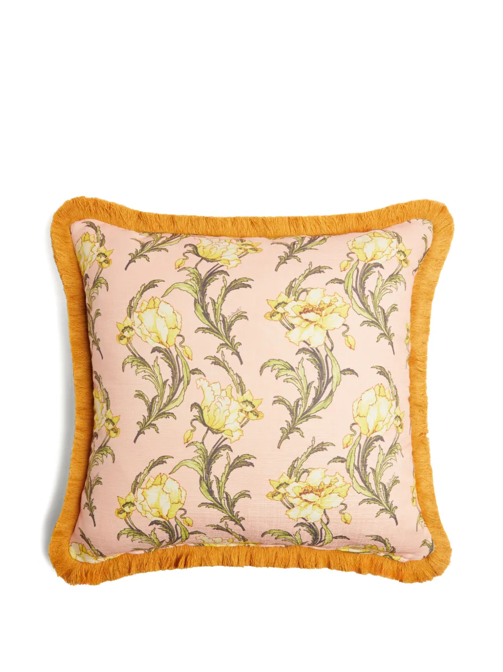 La DoubleJ outdoor cushion (60x60) with fringes - Green